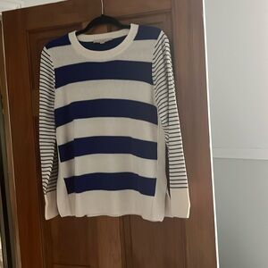 Loft sweater, gently worn, partial slits on each side
